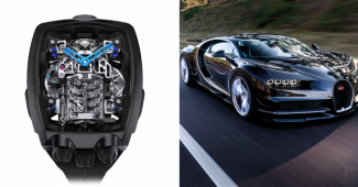 看看布加迪凯龙星陶比伦旋转机构看由雅各& Co。