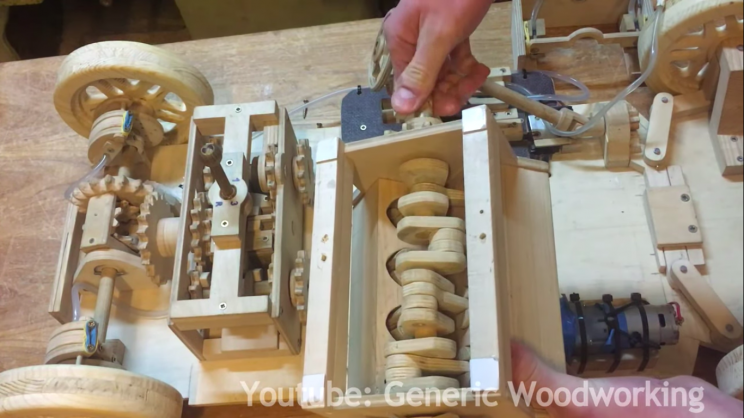 17岁的构建一个功能木汽车作为一个物理项目