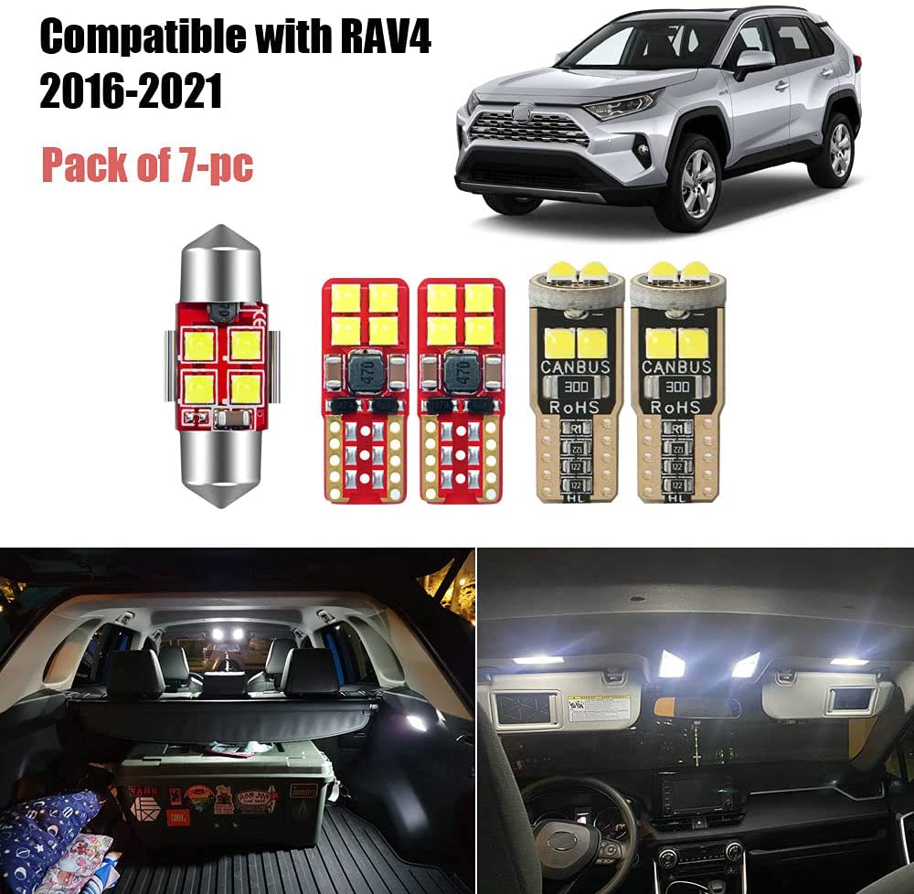 丰田RAV4的10个最佳内部汽车灯