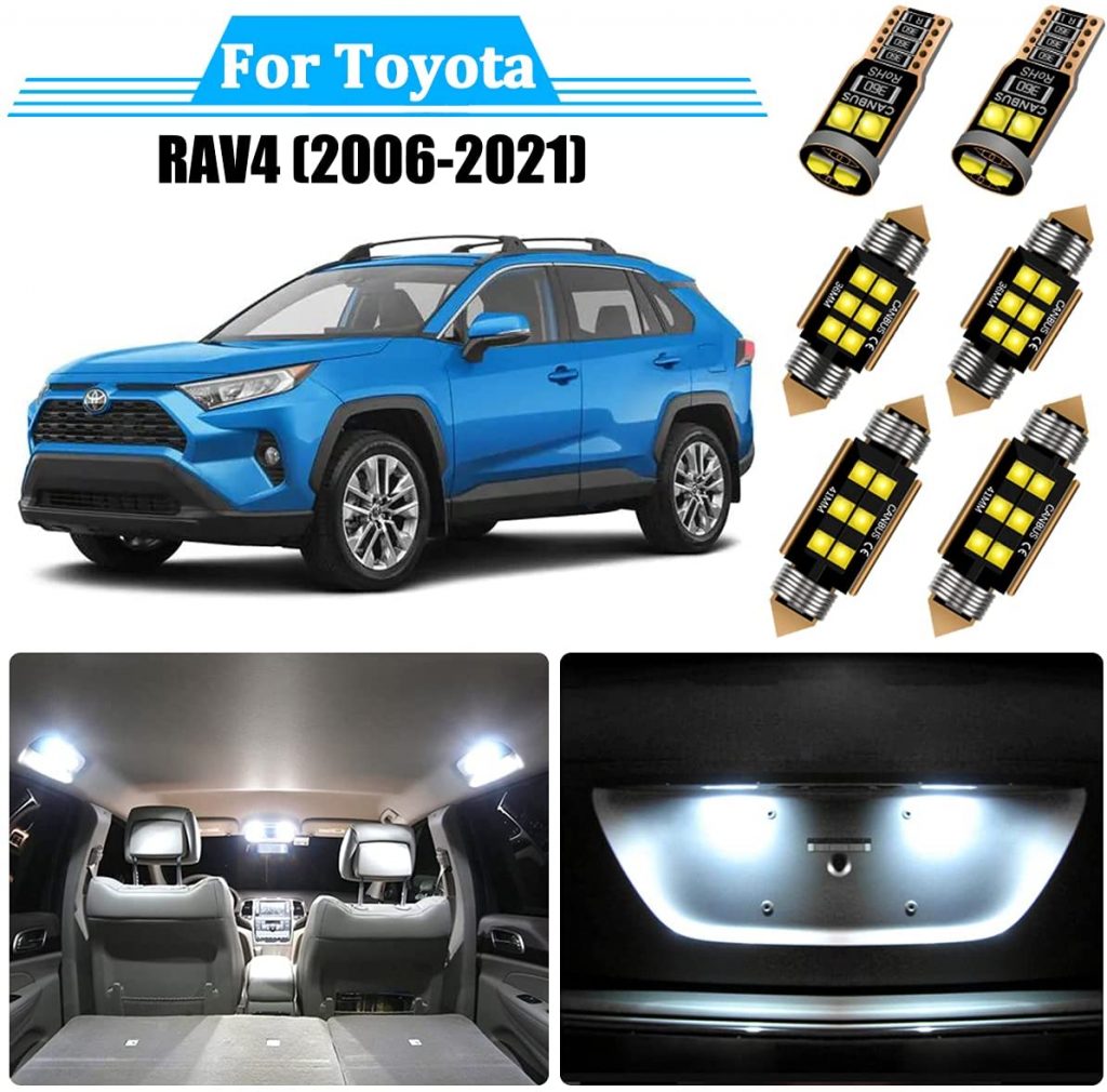 丰田RAV4的10个最佳内部汽车灯