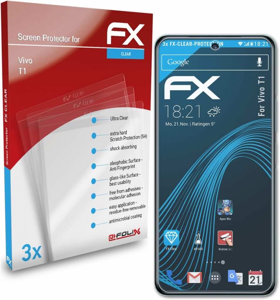 十佳屏幕保护器Vivo T1