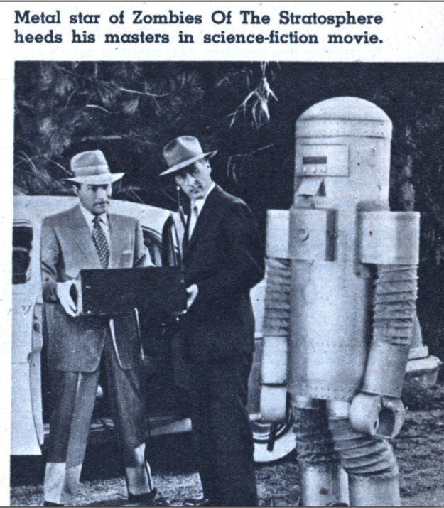 从1957年开始。僵尸机器人处于休眠状态，等待信号。